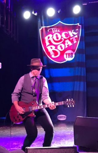 John Thomas Griffith (Cowboy Mouth) performs on the The Rock Boat, 2018